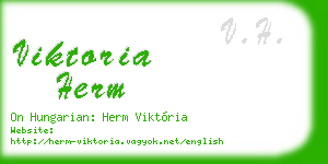 viktoria herm business card